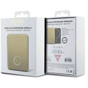 پاور بانک اورجینال  GUESS سی جی موبایل  دارای مگ سیف 3000 CG MOBILE GUESS power bank 5W 3000mAh MagSafe