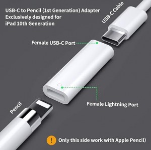 مبدل USB-C اپل پنسل نسل 1 اورجینال اپل
