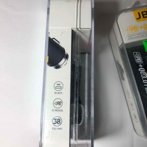 شارژر فندکی تایپ سی  38 وات فست شارژ  پی دی PD همراه با کابل شارژ برندJBQ مدل Type C Dual mode Fast charging  C1