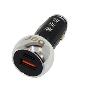 شارژر فندکی تایپ سی  38 وات فست شارژ  پی دی PD همراه با کابل شارژ برندJBQ مدل Type C Dual mode Fast charging  C1