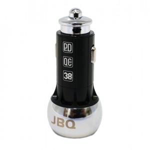 شارژر فندکی تایپ سی  38 وات فست شارژ  پی دی PD همراه با کابل شارژ برندJBQ مدل Type C Dual mode Fast charging  C1
