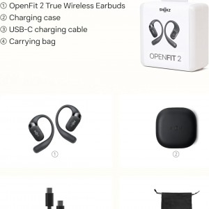 هدفون بی‌سیم افترشاکز مدل SHOKZ OpenFit 2 T920 | جدید ترین مدل 2025