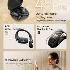 هدفون بی‌سیم افترشاکز مدل SHOKZ OpenFit 2 T920 | جدید ترین مدل 2025