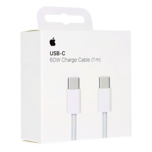 کابل USB-C کنفی اورجینال اپلA2795 یک متری (60W)Apple USB-C Charge Cable MQKJ3ZM/A