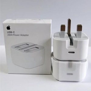آداپتور اورجینال اپل 20 وات Apple USB-C POWER ADAPTER A2344 MUVT3B/A USB-C 3Pin