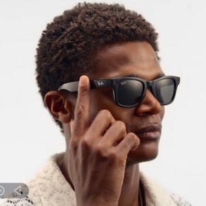 عینک هوشمند ری بن متا مدل وایفارر رنگ مشکی براق با عدسی سبز RAY-BAN META WAYFARER RW4006 سایز استاندارد
