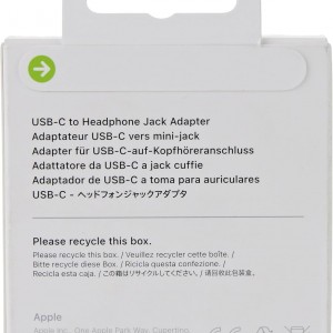 مبدل تایپ سی به جک 3.5 میلیمتری اپل Apple Type-C To Headphone Jack A2155 MU7E2ZM/A
