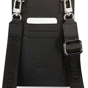 کیف موبایل  پاسپورتی کارل لاگرفلد به همراه بند و جاکارتی  مدل Karl Lagerfeld UNIVERSAL PHONE POUCH