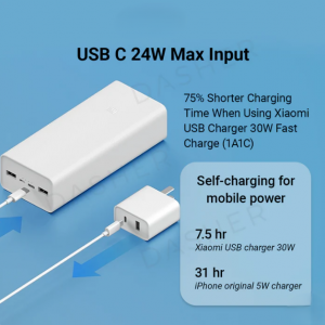 پاوربانک شیائومی مدل Mi PB3018ZM ظرفیت 30000 میلی آمپر ساعت