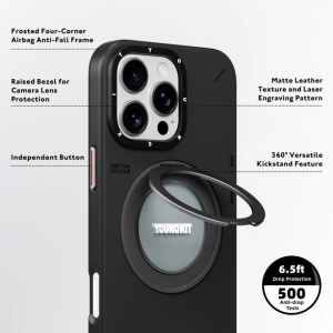 قاب برند YOUNGKIT مگ سیف دار مدل TRUE COLOR MAGNETIC  مناسب برای آیفون 16 پرو مکس  IPHONE 16 PRO MAX
