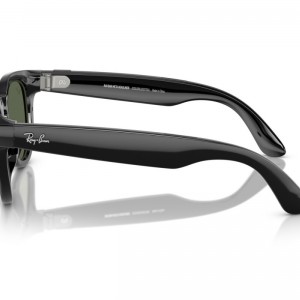 عینک هوشمند ری بن متا مدل هدلاینر رنگ مشکی براق با عدسی سبز RAY-BAN META HEADLINER RW4009F سایز 51mm
