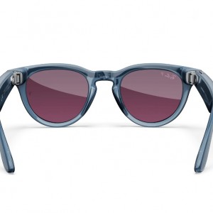 عینک هوشمند ری بن متا مدل هدلاینر رنگ جین (آبی) براق با عدسی قرمز خاکی پلاریزه RAY-BAN META HEADLINER RW4009 سایز 50mm