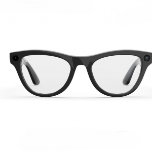 عینک هوشمند ری بن متا مدل اسکایلر رنگ مشکی براق با عدسی شفاف RAY-BAN META Skyler Clear RW4010 سایز 52mm