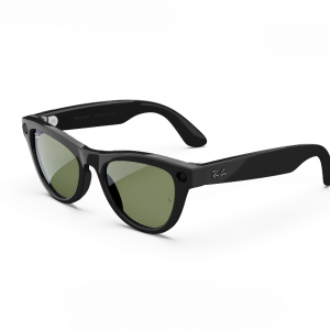 عینک هوشمند ری بن متا مدل اسکایلر مشکی براق با عدسی سبز RAY-BAN META SKYLER RW 4010  سایز 52mm