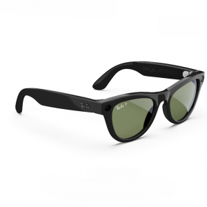 عینک هوشمند ری بن متا مدل اسکایلر مشکی براق با عدسی سبز RAY-BAN META SKYLER RW 4010  سایز 52mm