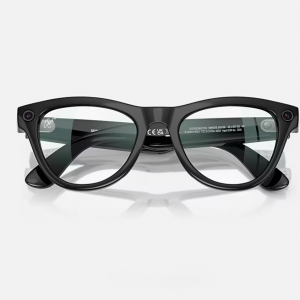 عینک هوشمند ری بن متا مدل اسکایلر مشکی براق با عدسی سبز RAY-BAN META SKYLER RW 4010  سایز 52mm