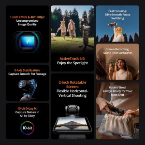 دوربین فیلم برداری دی جی آی مدل اسمو پاکت 3 کمبو DJI OSMO POCKET 3 Creator Combo