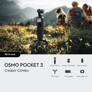 دوربین فیلم برداری دی جی آی مدل اسمو پاکت 3 کمبو DJI OSMO POCKET 3 Creator Combo