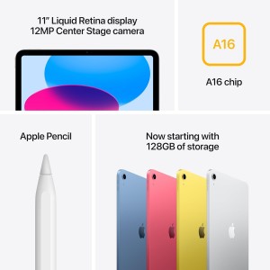اپل آیپد نسل 11 ظرفیت 128 گیگابایت Apple ipad A16 Wi-Fi A3354