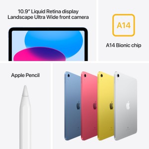 تبلت اپل آیپد مدل iPad 10th Gen (2022) Wi-Fi ظرفیت 64 گیگابایت رم 4 گیگابایت