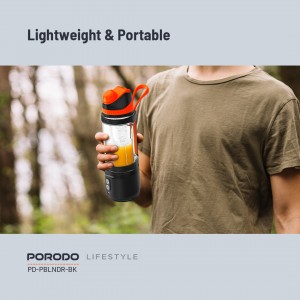 مخلوط کن و شیکر شارژی قابل حمل پرودو Porodo Dual Spin Clockwise & Reverse Portable Blender
