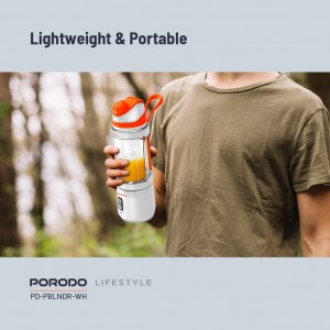 مخلوط کن و شیکر شارژی قابل حمل پرودو Porodo Dual Spin Clockwise & Reverse Portable Blender