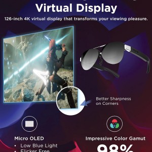 عینک هوشمند لنوو لژیون نسل دوم Lenovo Legion Glasses Gen 2