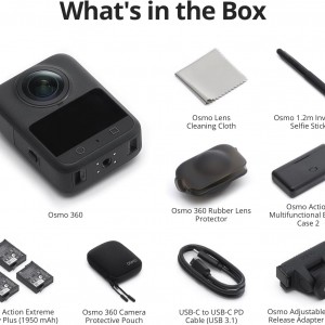 دوربین اکشن اسمو  360 پک ادونچر کمبو DJI Osmo 360 Action Camera Adventure Combo