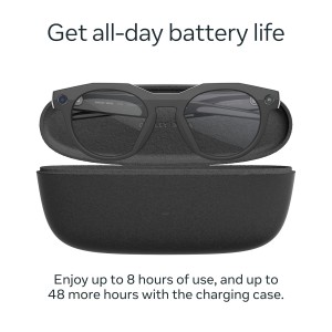 عینک هوشمند اوکلی متا رنگ مشکی با عدسی شفاف OAKLEY META HSTN 00W8002