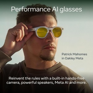 عینک هوشمند اوکلی متا رنگ مشکی با عدسی شفاف OAKLEY META HSTN 00W8002