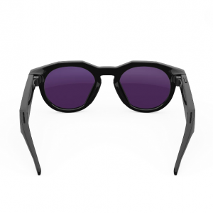 عینک هوشمند اوکلی متا رنگ مشکی با عدسی ترنزیشن انتقالی از شفاف به بنفش ارغوانی OAKLEY META HSTN 00W8002