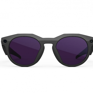 عینک هوشمند اوکلی متا رنگ مشکی با عدسی ترنزیشن انتقالی از شفاف به بنفش ارغوانی OAKLEY META HSTN 00W8002