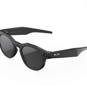 عینک هوشمند اوکلی متا رنگ مشکی با عدسی ترنزیشن انتقالی از شفاف به بنفش ارغوانی OAKLEY META HSTN 00W8002