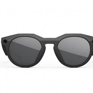 عینک هوشمند اوکلی متا رنگ مشکی با عدسی پریزم مشکی پلاریزه OAKLEY META HSTN 00W8002