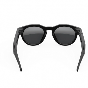 عینک هوشمند اوکلی متا رنگ مشکی با عدسی پریزم مشکی پلاریزه OAKLEY META HSTN 00W8002