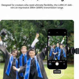 میکروفن بی سیم هالی لند مدل Hollyland Lark A1 Combo با درگاه USB-C و Lightning