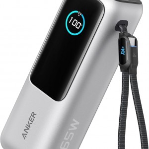 پاوربانک انکر ۲۵۰۰۰ میلی آمپر ۱۶۵ وات Anker Zolo PowerBank 25K 165W Built-In USB-C مدل A1695