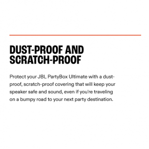 کیف و کاور اورجینال اسپیکر جی بی ال پارتی باکس JBL PartyCover ULTIMATE