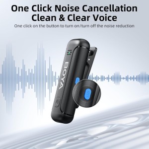 میکروفون یقه ای بی سیم بویا مدل BY-WM3T-D2 رابط Lightning با باکس شارژ BOYA BY-WM3T-D2 Wireless Microphone