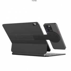 کیبورد تبلت پاورولوژی  آیپد 11 اینچ 2024 اپل Powerology DynaBoard به همراه پایه نگهدارنده MagSafe برای اپل آیپد11 اینچی (M4)