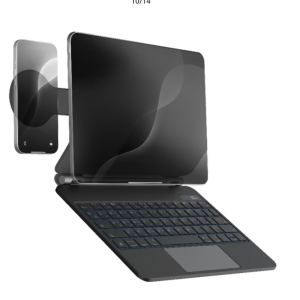 کیبورد تبلت پاورولوژی  آیپد 11 اینچ 2024 اپل Powerology DynaBoard به همراه پایه نگهدارنده MagSafe برای اپل آیپد11 اینچی (M4)