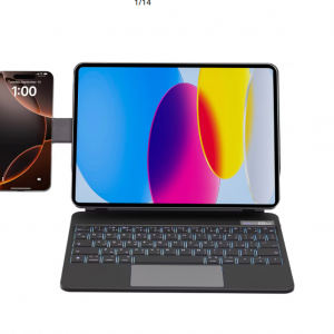 کیبورد تبلت پاورولوژی  آیپد 11 اینچ 2024 اپل Powerology DynaBoard به همراه پایه نگهدارنده MagSafe برای اپل آیپد11 اینچی (M4)