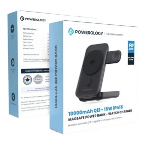 پاوربانک پاورولوژی مدل PPBCHA35-BK ظرفیت 10000 میلی آمپر ساعت