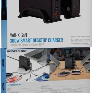 پاور بانک رو میزی پاورولوژی Powerology Volt-X GaN 300W Smart Desktop Charger