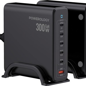 پاور بانک رو میزی پاورولوژی Powerology Volt-X GaN 300W Smart Desktop Charger