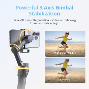 پایه نگهدارنده لرزشگیر یا گیمبال گوشی موبایل دی جی آی  مدل  Gimbal Stabilizer DJI OSMO MOBILE 7P