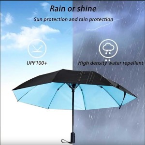 چتر آفتابی و بارنی دارای فن خنک‌کننده و مه مرطوب‌کننده پورودو PORODO Cool Mist Umbrella