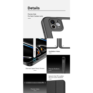 کیف کلاسوری DuxDucis MAGI مناسب برای تبلت اپل iPad Pro 13 M4 (2024) / M5 (2025)