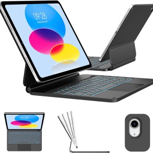 اسمارت مجیک کیبورد بلوپبل آیپد  11 اینچ 2025 A16 و آیپد 10.9 اینچ 2022بلوپبلBlupebble Magic Folio with Trackpad iPad 11 2025 A16- iPad 10.9 2022