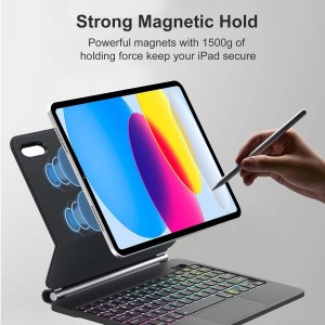اسمارت مجیک کیبورد بلوپبل آیپد  11 اینچ 2025 A16 و آیپد 10.9 اینچ 2022بلوپبلBlupebble Magic Folio with Trackpad iPad 11 2025 A16- iPad 10.9 2022